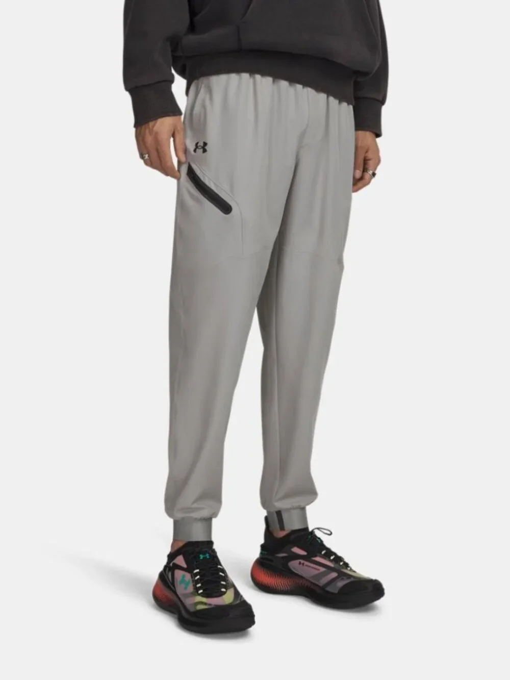 ​UA Unstoppable Men's Joggers Men's Size 2XLT Titanium Gray Tapered Pants NWT